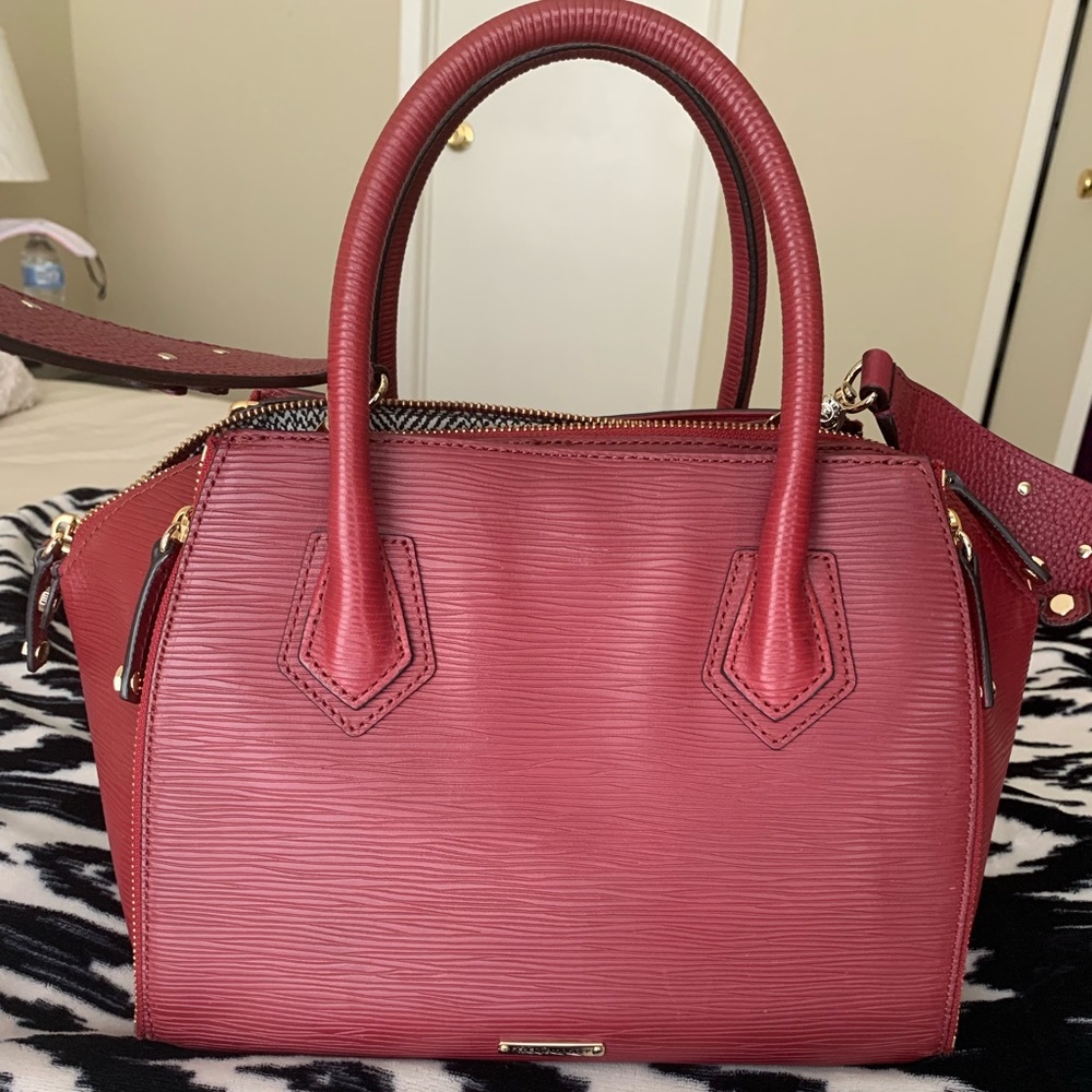 Rebecca Minkoff wine red satchel.